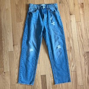 zara girls 13/14 vintage 90s style mom jeans